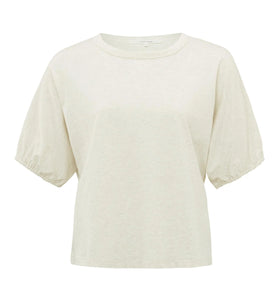 Yasmine Elastic Puff Sleeve T-Shirt