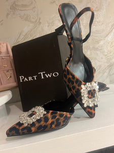 Elise Leopard Kitten Heel