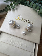 Load image into Gallery viewer, Sophia Pearl Double Earring
