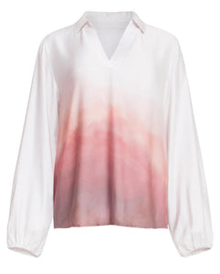 Sophia Pink & White Top (25020)