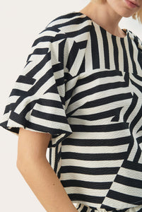 Part Two EstermarinePW Blouse Deconstructed Stripes