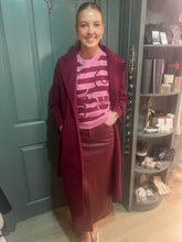 Load image into Gallery viewer, Amelia Burgundy Coat
