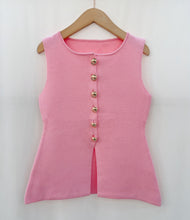 Load image into Gallery viewer, Chloe Baby Pink Longline Waistcoat
