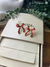 Load image into Gallery viewer, Sophia Colourful Bow Earrings
