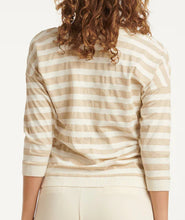 Load image into Gallery viewer, Sophia Gold &amp; Stripe Top ( 25180)
