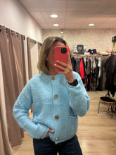 Load image into Gallery viewer, Sara Blue Cardi
