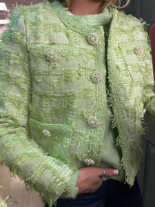 Sara Pearl Jacket Green