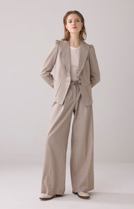 Selena Wide-leg Linen Blend Trouser