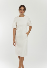 Load image into Gallery viewer, Alicia Ecru Puff Sleeve Dress
