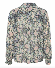 Load image into Gallery viewer, Part Two FayaPW Blouse Navy Multi Flower
