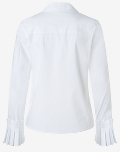 More and More Poplin Pleat Cuff Blouse