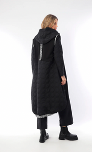 I.nco Black Long Jacket 6026-23