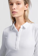 Load image into Gallery viewer, Yasmine Fine Ribbed Polo
