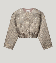 Load image into Gallery viewer, Selena Gold Cropped Jacket
