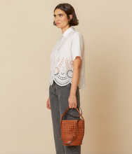 Load image into Gallery viewer, Nancy White Poplin Shirt
