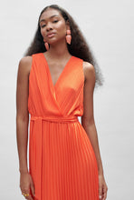 Load image into Gallery viewer, Maite Orange Pleat Dress (OT4)
